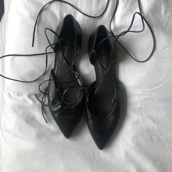 Stuart Weitzman lace up flats - Picture 3 of 3